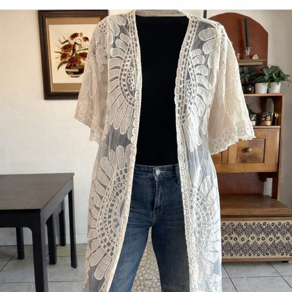 Lace Kimono Cardigan